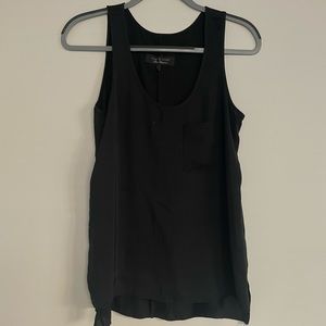 Rag & Bone Black Silk Top